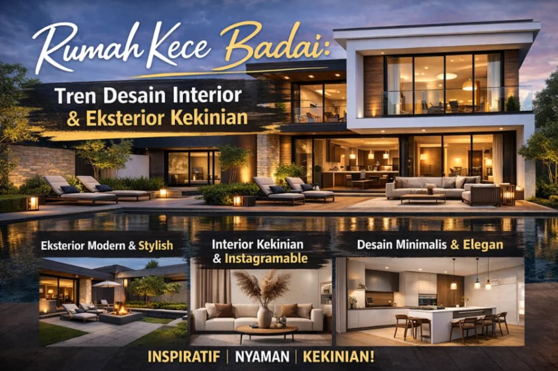 Rumah Kece Badai: Tren Desain Interior & Eksterior Kekinian
