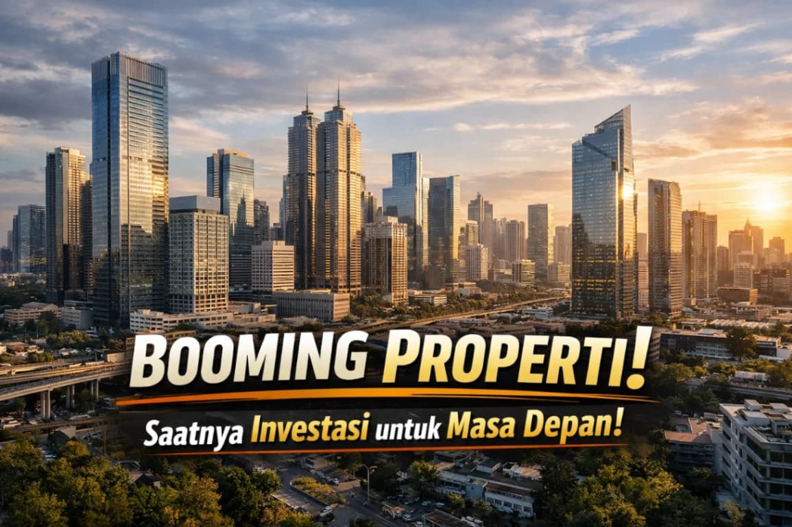 Pemandangan kota modern dengan gedung-gedung tinggi mencerminkan pertumbuhan pasar properti dan investasi jangka panjang